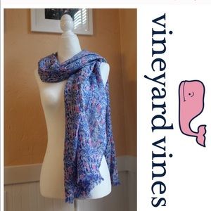 New! Vineyard Vines Palmetto Print Scarf